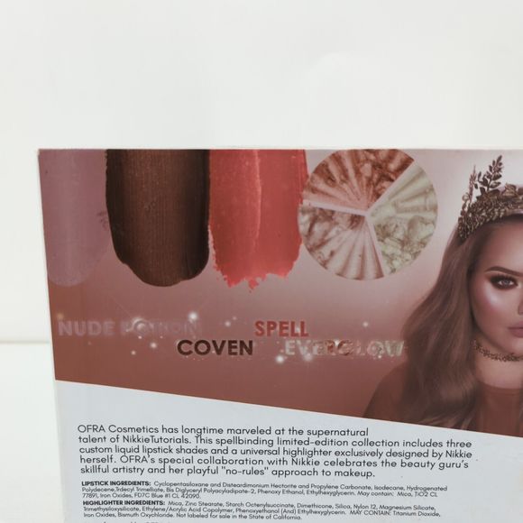 OFRA Nikkie Tutorials Custom Liquid Lipstick Nude Potion Coven Spell Highlighter - Picture 7 of 7